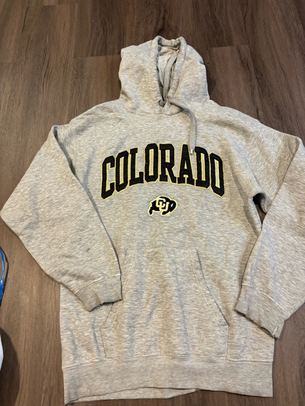 Colorado Gray Hooded Sweatshirt with Logo